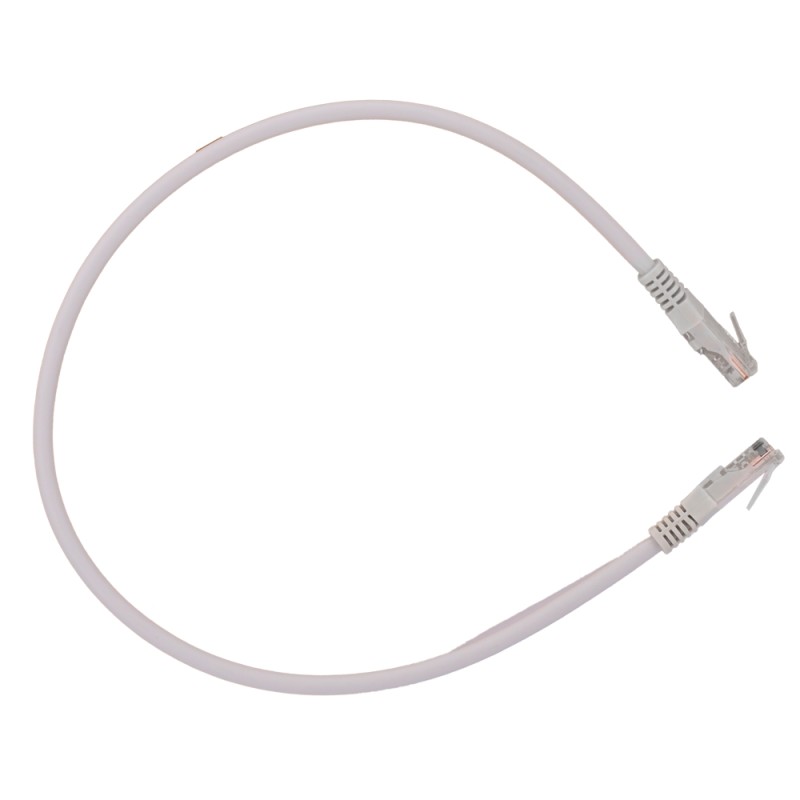 SAFIRE | UTP Kabel Ethernet Verbinder RJ45 Kategorie 6 0,3 m Weiße Farbe | UTP6-H-03W