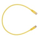 UTP Kabel - Ethernet - Verbinder RJ45 - Kategorie 6 - 0,3 m - Gelb