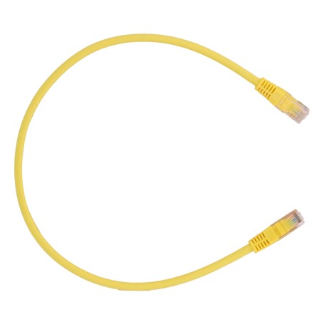 UTP Kabel - Ethernet - Verbinder RJ45 - Kategorie 6 - 0,3 m - Gelb