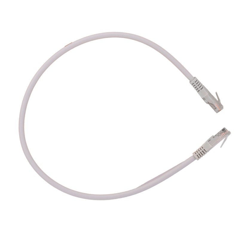 SAFIRE | UTP Kabel Ethernet Verbinder RJ45 Kategorie 6 0,5 m Weiße Farbe | UTP6-H-05W