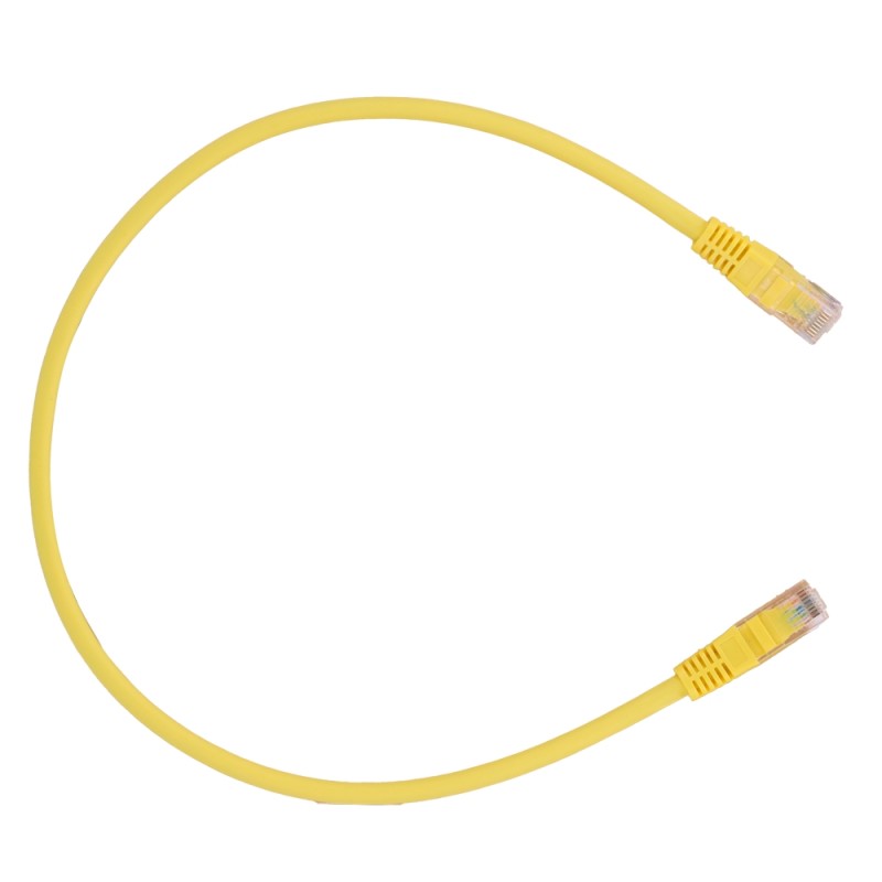 SAFIRE | UTP Kabel Ethernet Verbinder RJ45 Kategorie 6 0,5 m Gelb | UTP6-H-05Y
