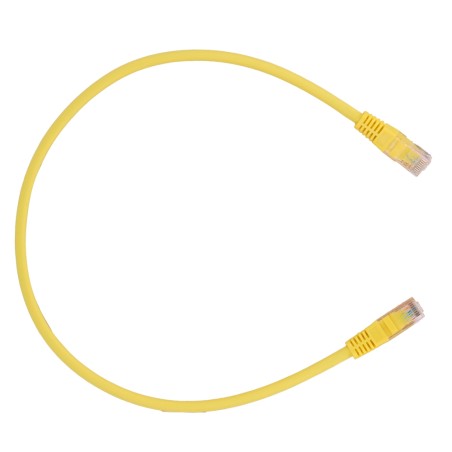 SAFIRE | UTP Kabel Ethernet Verbinder RJ45 Kategorie 6 0,5 m Gelb | UTP6-H-05Y