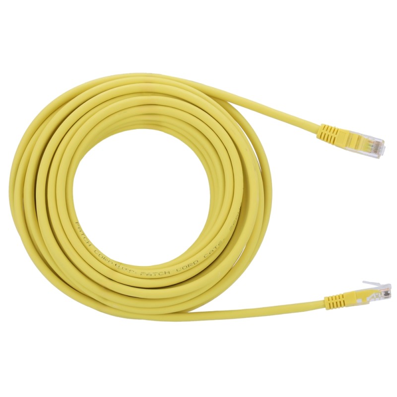 UTP Kabel - Ethernet - Verbinder RJ45 - Kategorie 6 - 15 m - Gelb