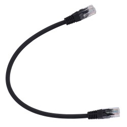 SAFIRE | UTP Kabel Ethernet Verbinder RJ45 Kategorie 6 1m Schwarz | UTP6-H-1BK