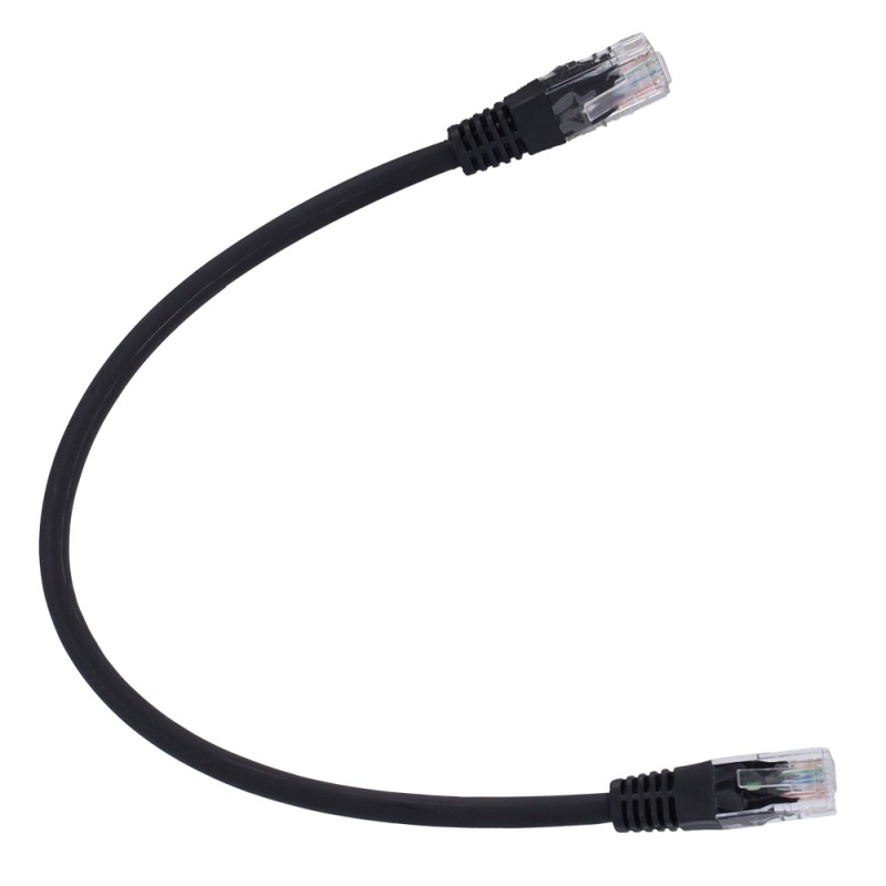 SAFIRE | UTP Kabel Ethernet Verbinder RJ45 Kategorie 6 1m Schwarz | UTP6-H-1BK