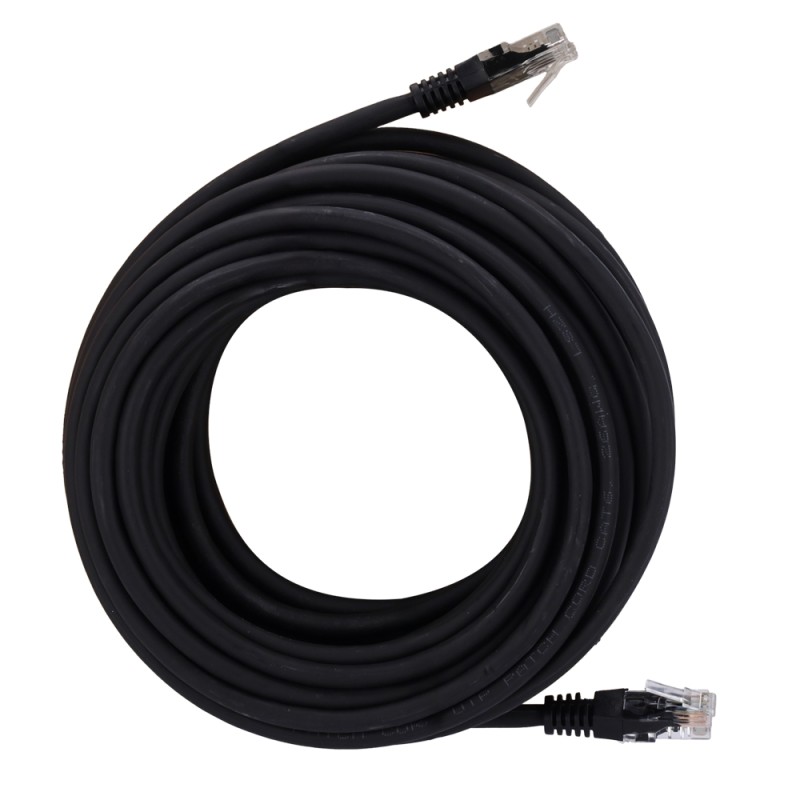 UTP Kabel - Ethernet - Verbinder RJ45 - Kategorie 6 - 20 m - Farbe schwarz