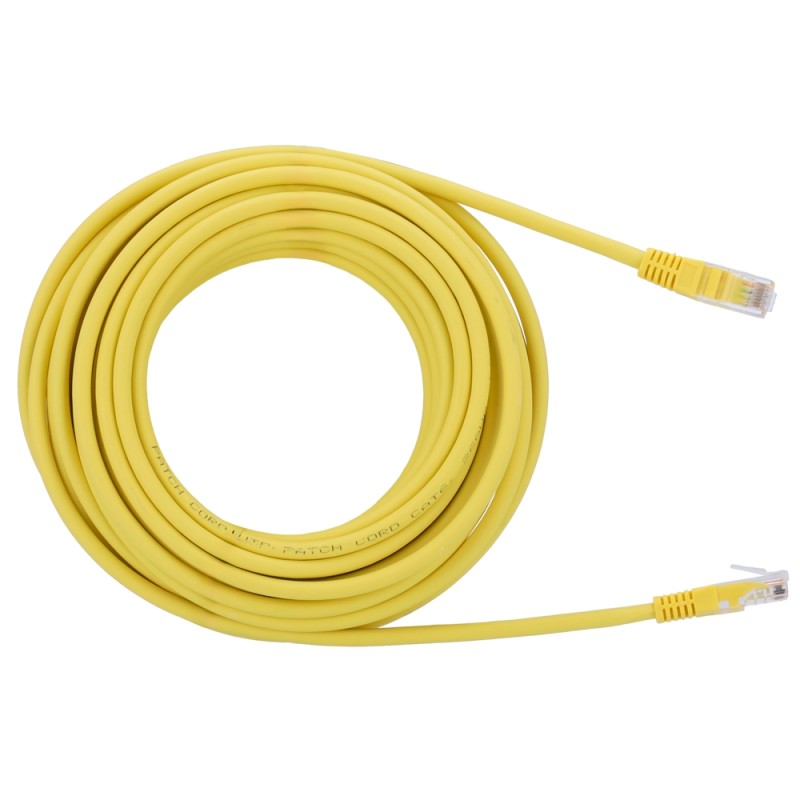 SAFIRE | UTP Kabel Ethernet Verbinder RJ45 Kategorie 6 30m Gelb | UTP6-H-30Y