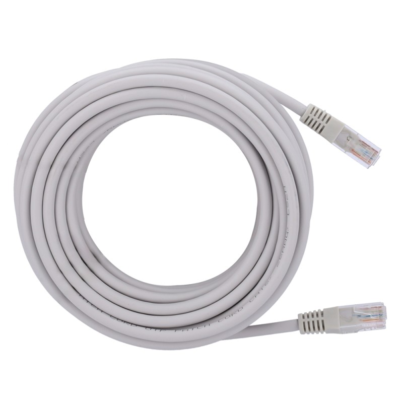 UTP Kabel - Ethernet - Verbinder RJ45 - Kategorie 6 - 5 m - Weiße Farbe