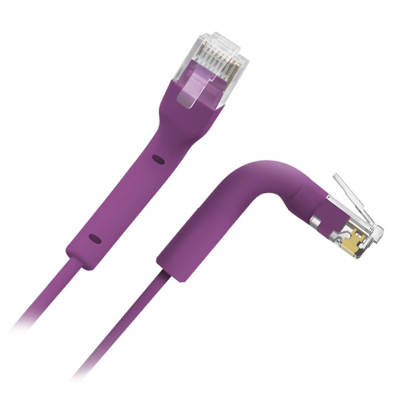 SAFIRE | Flexibles UTP-Kabel Ethernet, RJ45, Kategorie 6A, TPE-Gehäuse, 0,2 m | UTP6A-FLEX-02P