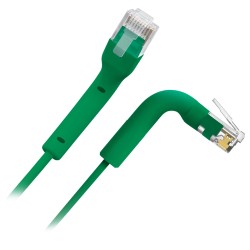 SAFIRE | Flexibles UTP-Kabel Ethernet, RJ45, Kategorie 6A, TPE-Gehäuse, 1,5 m | UTP6A-FLEX-150G