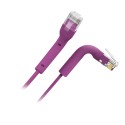 Flexibles UTP-Kabel - Ethernet - Verbinder RJ45 - Kategorie 6A - 1 m - Violette Farbe