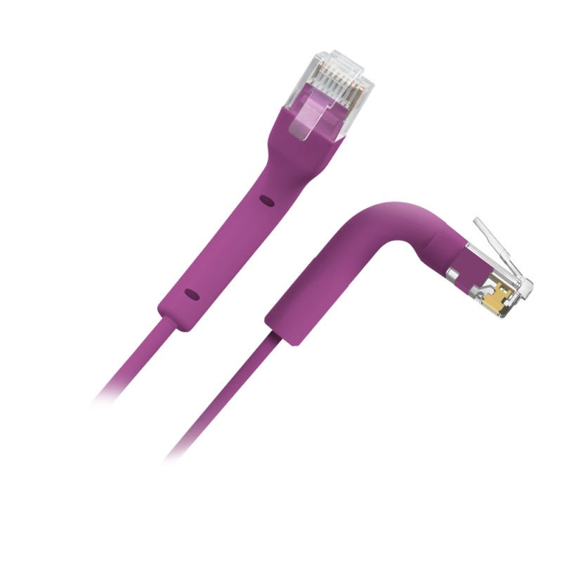 Flexibles UTP-Kabel - Ethernet - Verbinder RJ45 - Kategorie 6A - 1 m - Violette Farbe