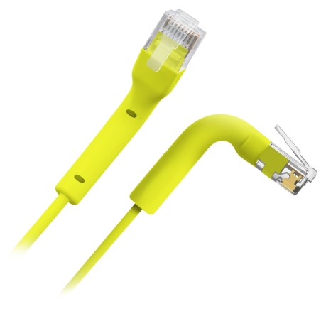 SAFIRE | Flexibles UTP-Kabel Ethernet, Verbinder RJ45, Kategorie 6A, 2m Gelb | UTP6A-FLEX-2Y