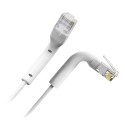 SAFIRE | Flexibles UTP-Kabel Ethernet RJ45 Kategorie 6A TPE-Gehäuse 3m | UTP6A-FLEX-3W