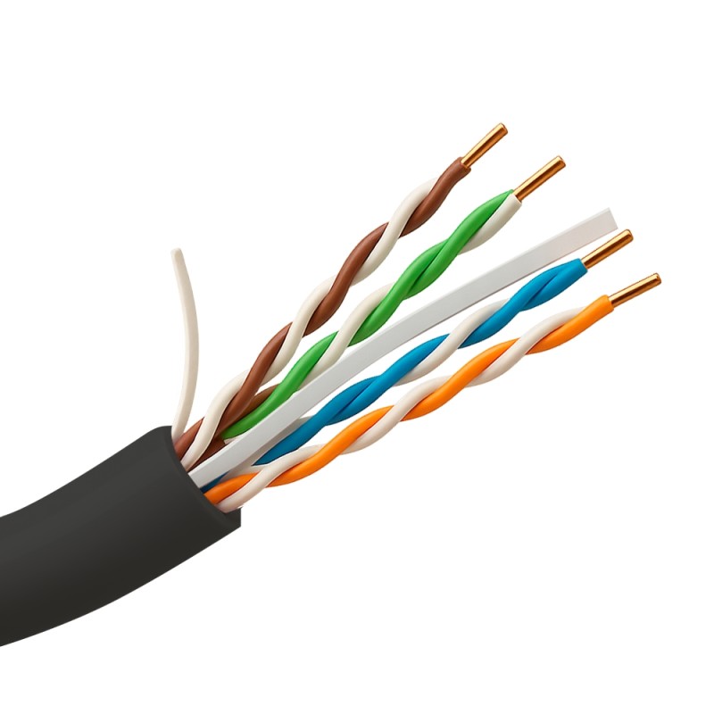 Uniview | Starres UTP-Kabel Kategorie 6 für den Außenbereich, 305m | UV-UTP6-305-BC-OUTDOOR