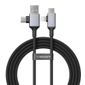 Veger | USB-Kabel 2.0 4 in 1 USB-A / USB-C auf USB-C / Lightning | VG-V313