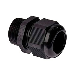 Waterproof mounting - plastic - diameter 13~18mm - IP68 - color black