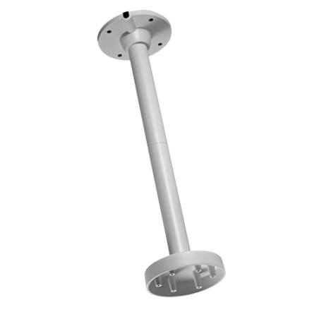 Roof support - Height 560 mm x 150 (Ø) mm - Suitable for outdoor use - White colour - Made of aluminium - Cable pin
