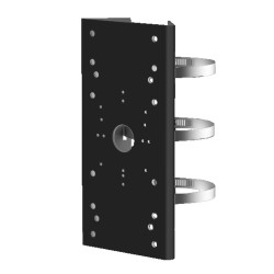 Bracket for masts/lantern poles - For bullet cameras - Diameter range 67~127 mm - Suitable for outdoor use - Stainless steel