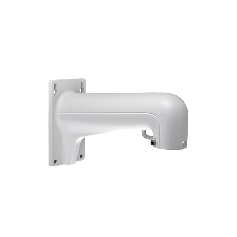 Wall mount bracket - For dome cameras - Suitable for outdoor use - White color - Compatible with Hiwatch Hikvision - Cable pin