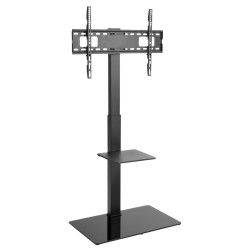 Floor stand with base - Supported weight 40kg - VESA 600x400mm - Height 1458mm