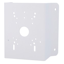 Safire Smart Corner Mount - For Bullet or Dome Cameras - Made of Rolled SPCC Steel - White Color - Cable Pin