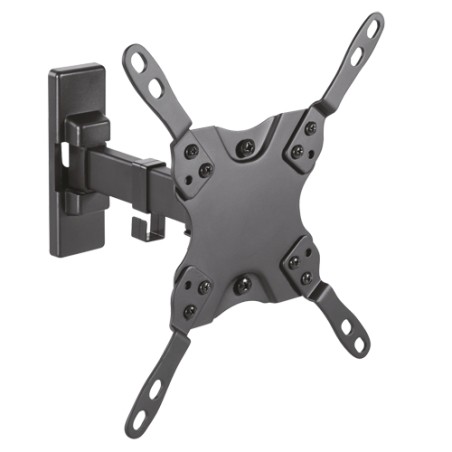 Wall mount for LCD monitor - Tilt -12º ~ 5º - Rotation -90º ~ 90º - Wall distance 60~190 mm - Maximum load 20 Kg - Bil