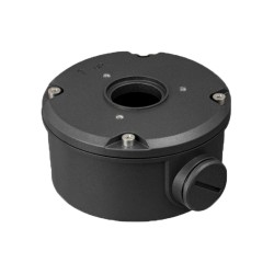 Junction box - For bullet cameras - Suitable for outdoor use - Ceiling or wall installation - Colour black - Cable pin