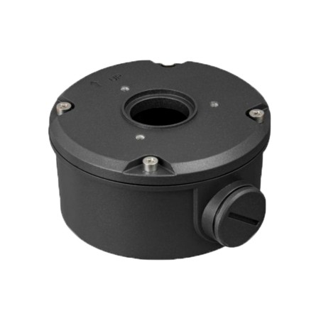 Junction box - For bullet cameras - Suitable for outdoor use - Ceiling or wall installation - Colour black - Cable pin
