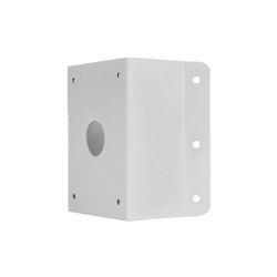 Corner support - For motorised UNIVIEW cameras - Suitable for outdoor use - Cable pin - White colour - 215 mm (H) x