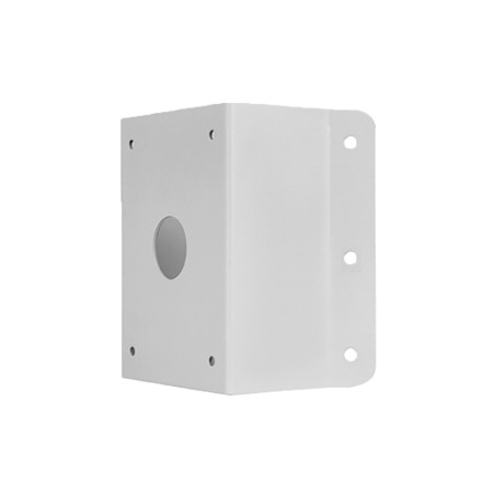 Corner support - For motorised UNIVIEW cameras - Suitable for outdoor use - Cable pin - White colour - 215 mm (H) x