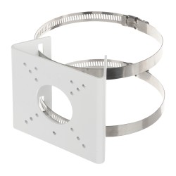 Mast Support, Bullet Cameras, 55~127mm, White, Kab | UV-TR-UP06-B-IN
