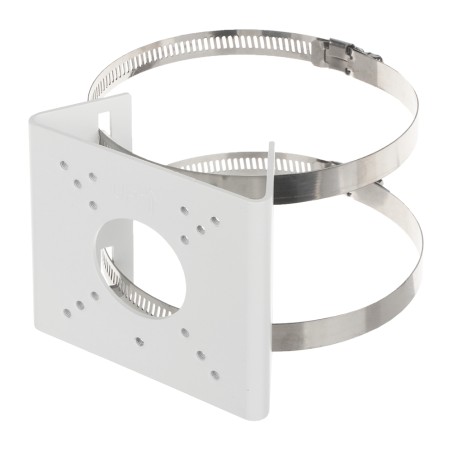 Mast Support, Bullet Cameras, 55~127mm, White, Kab | UV-TR-UP06-B-IN