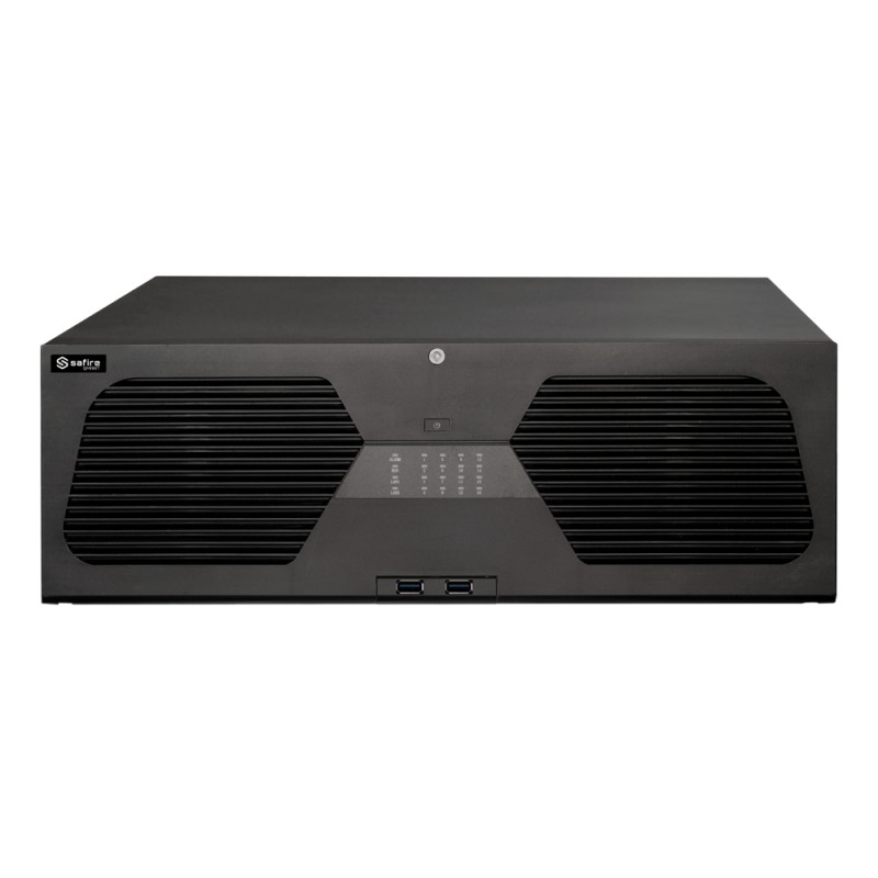 Safire Smart - NVR-Rekorder für IP-Kameras Reihe A3 - 128CH Video / Komprimierung H.265S / 8HDD - Auflösung bis zu 16Mpx / Bandb