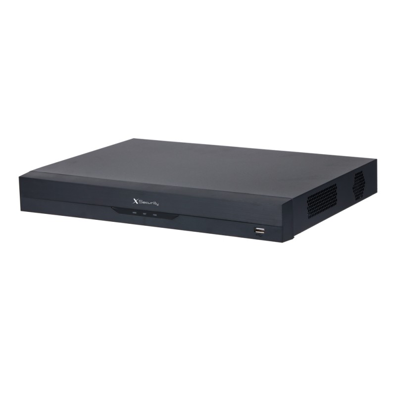 Videorekorder 5n1 X-Security - 16 CH HDTVI/HDCVI/AHD/CVBS + 8 IP - Maximale Auflösung 5 Mpx - Audio über Koaxialkabel | SMD | Ac