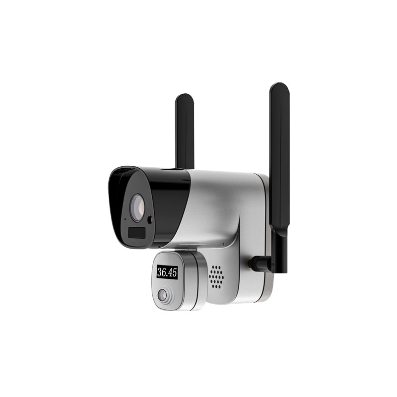 WiFi-IP-Kamera 2 Megapixel - Messung der Körpertemperatur - Genauigkeit ± 0.3ºC - Messen der Entfernung zu 1.5m - Verbindung mit