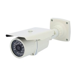 IP-Kamera 720p für den Außenbereich - 24 IR-LEDs Reichweite 25 m - Plug&ampPlay Installation - Ethernet und Wifi - Aufnahme auf 