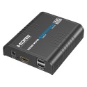 HDMI-IP-Signalmatrix - Aktiviert NxM - Auflösung 4K - Enthält 1 Empfänger - KVM-Funktion