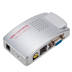 Videoadapter - Eingänge: VGA - Ausgang: VGA, S-VIDEO und Video RCA - Mehrere Auflösungen werden unterstützt - NTSC- und PAL-Vide