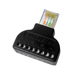 Adapter von RJ45 zum Terminal - Stecker RJ45 männlich - Anschlüsse 8