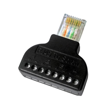Adapter von RJ45 zum Terminal - Stecker RJ45 männlich - Anschlüsse 8