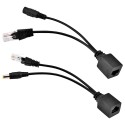 Passive PoE injector and splitter - Requires use of included partner - Input and output up to 48 V - On