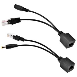 Passive PoE injector and splitter - Requires use of included partner - Input and output up to 48 V - On