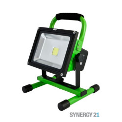 Synergy 21 LED AKKU Baustrahler 20W grün/kaltweiß