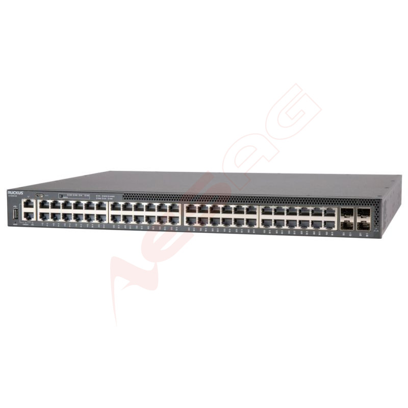 CommScope RUCKUS ICX8200-48 Switch, 48x10/100/1000 Mbps ports, 4x25 GbE SFP28 stacking/uplink-ports Ruckus Networks - Artmar Ele