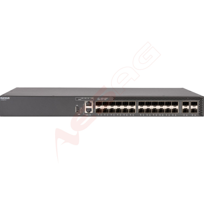 CommScope RUCKUS ICX8200-24 Switch, 24x10/100/1000 Mbps ports, 4x25 GbE SFP28 stacking/uplink-ports Ruckus Networks - Artmar Ele