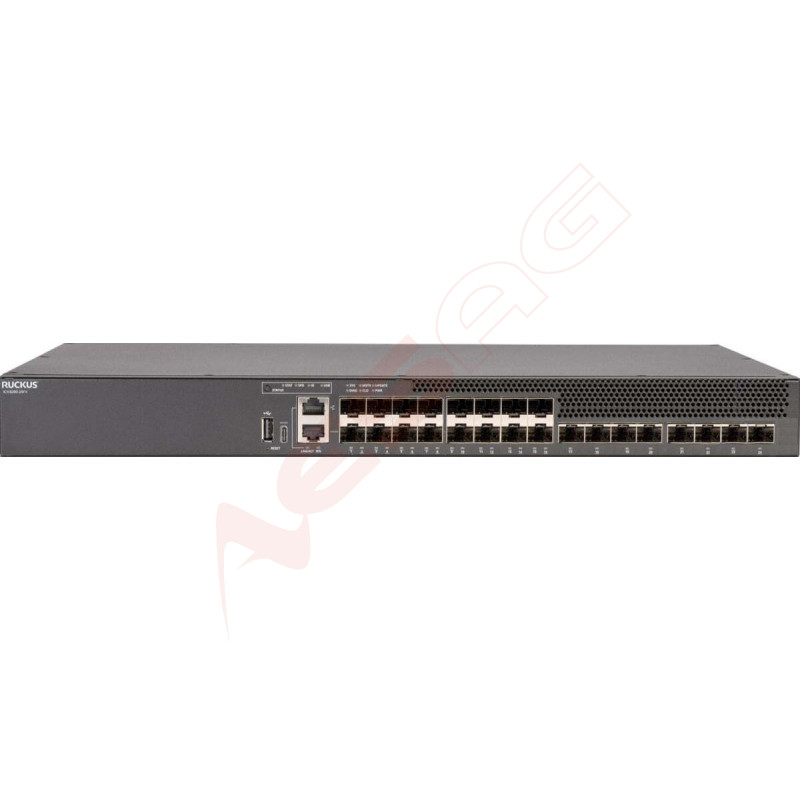 CommScope RUCKUS ICX8200-24 Switch, 24x10/100/1000 Mbps ports, 4x25 GbE SFP28 stacking/uplink-ports Ruckus Networks - Artmar Ele