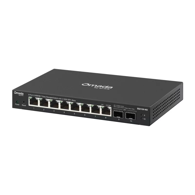 Omada by tp-link Switch easy managed 10 Port &bull 8x 2.5GbE &bull 2x SFP+ &bull Lüfterlos &bull Omada &bull ES210X-M2 - 3 - 3