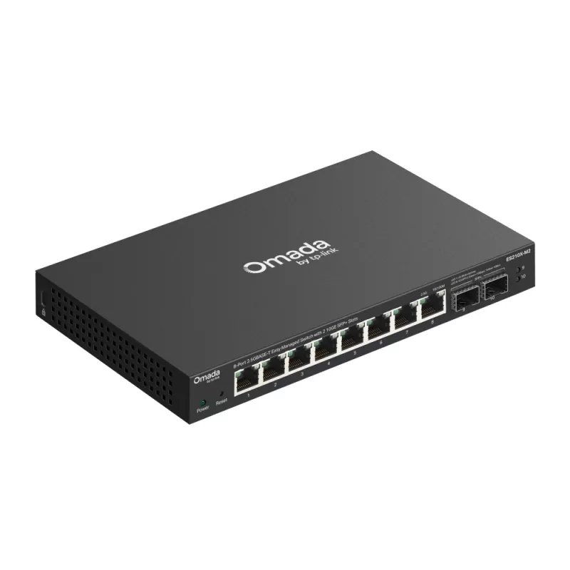 Omada by tp-link Switch easy managed 10 Port &bull 8x 2.5GbE &bull 2x SFP+ &bull Lüfterlos &bull Omada &bull ES210X-M2 - 4 - 4