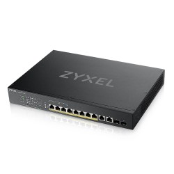 Zyxel Switch smart managed Layer2 12 Port &bull 10x 10 GbE &bull PoE Budget 375 Watt &bull 8x PoE bt &bull 2x SFP+ &bull 19" &bu